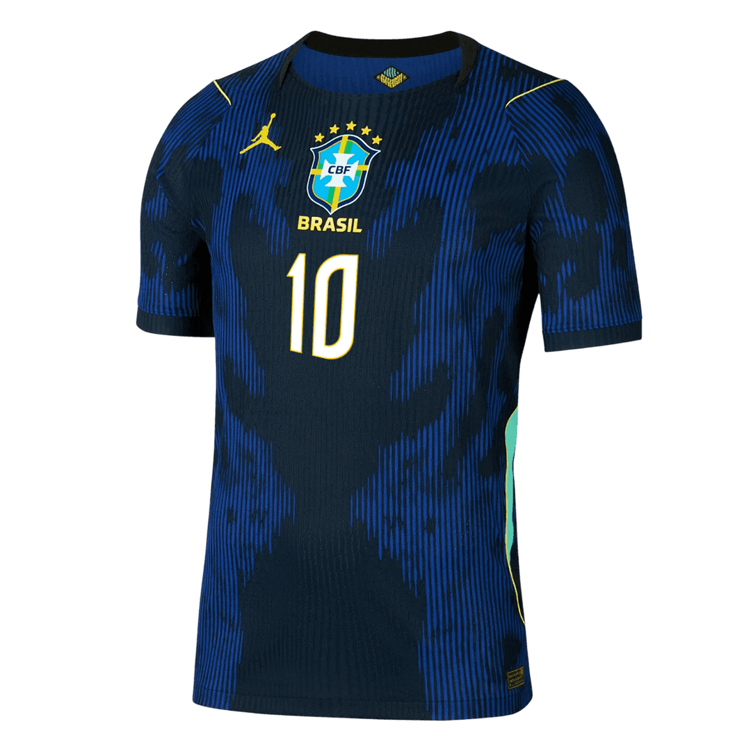 NEYMAR JR #10 Mens Brazil World Cup Away Jersey 2026 - Player Version (Slim Fit)