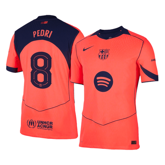 PEDRI #8 Mens Barcelona Third Jersey 2025/26 UCL - Player Version (Slim Fit)