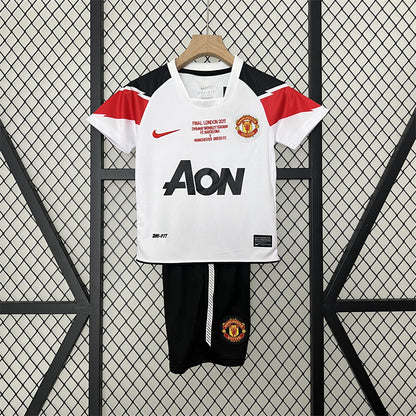 Retro Kids Manchester United Away Jersey 10/11