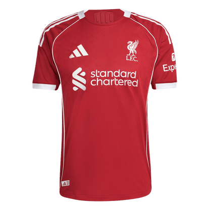 VIRGIL #4 Mens Liverpool Home Jersey 2025/26 - Player Version (Slim Fit)