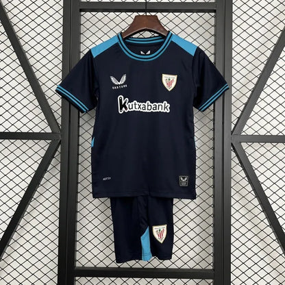 Kids Athletic Bilbao Jersey 25/26 Away Football Kit Soccer Jersey