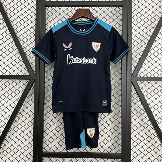 Kids Athletic Bilbao Jersey 25/26 Away Football Kit Soccer Jersey