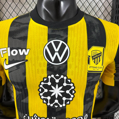 Player Version Al-Ittihad Jeddah Jersey 25/26 Home Football Kit Soccer Jersey