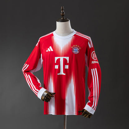 Bayern Munich Jersey 25/26 Home Football Kit Long Sleeves