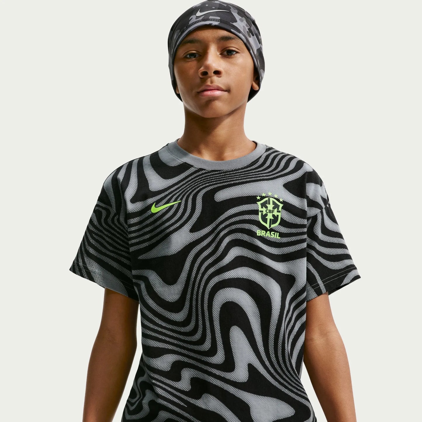 Nike 2026 Brazil Youth All Over Print Tee