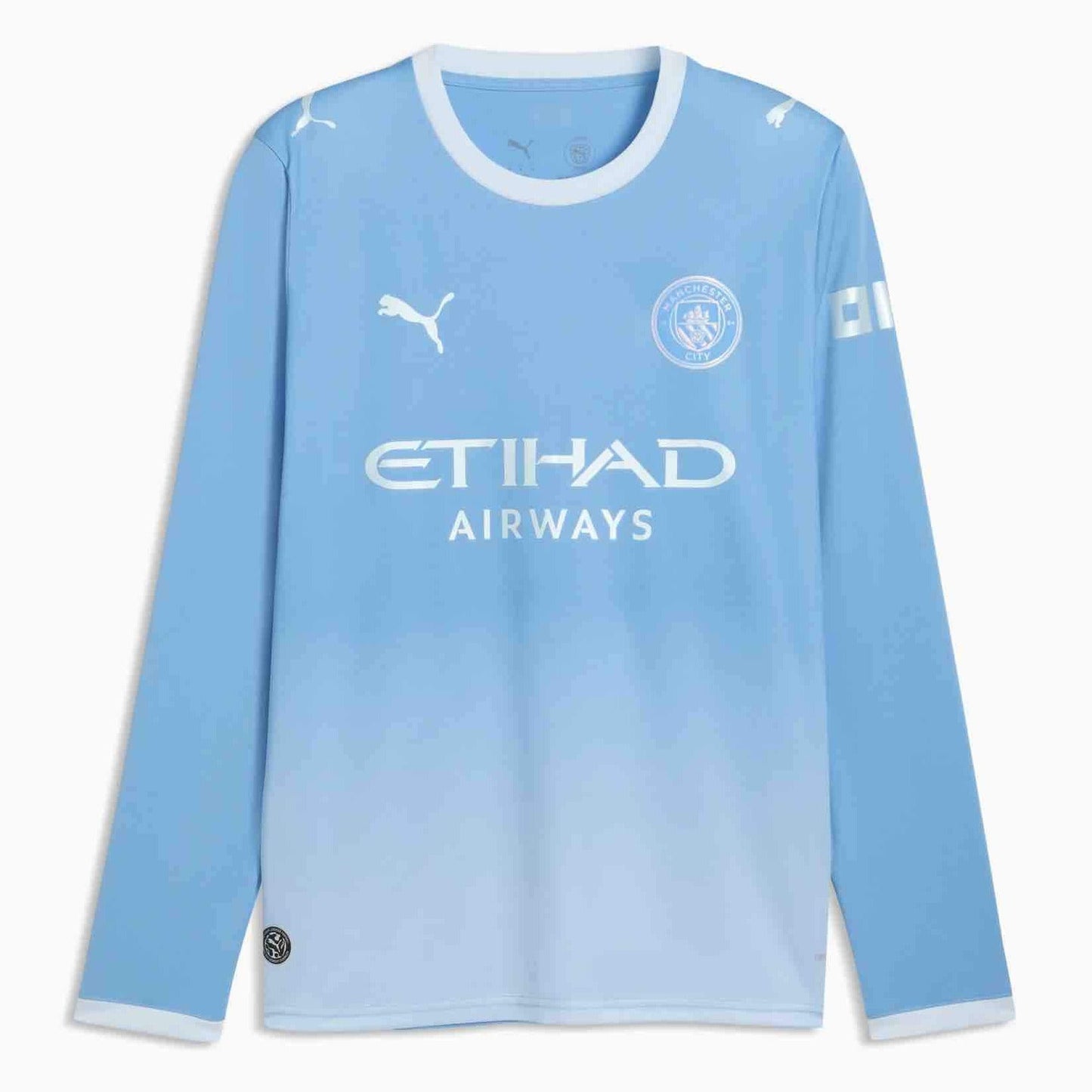 Puma 2026-27 Manchester City Men's Stadium Home Long-Sleeve Soccer Jersey