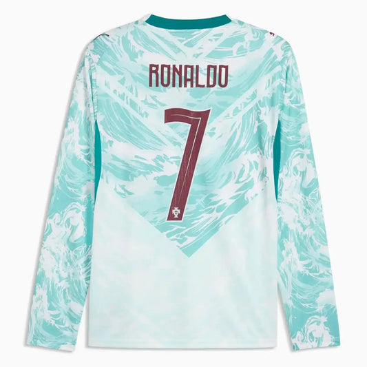 Puma 2026 Portugal Men's Stadium Away Ronaldo #7 Long-Sleeve Soccer Jersey