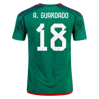 adidas 2022-23 Mexico Home Jersey - Green-Red