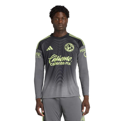 adidas 2025-26 Club America Men's Goalkeeper Long-Sleeve Soccer Jersey