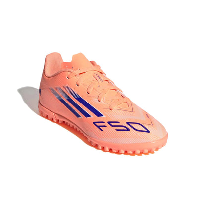 adidas Kids F50 Club Turf Soccer Shoes - Coral Blaze Pack (FA25)