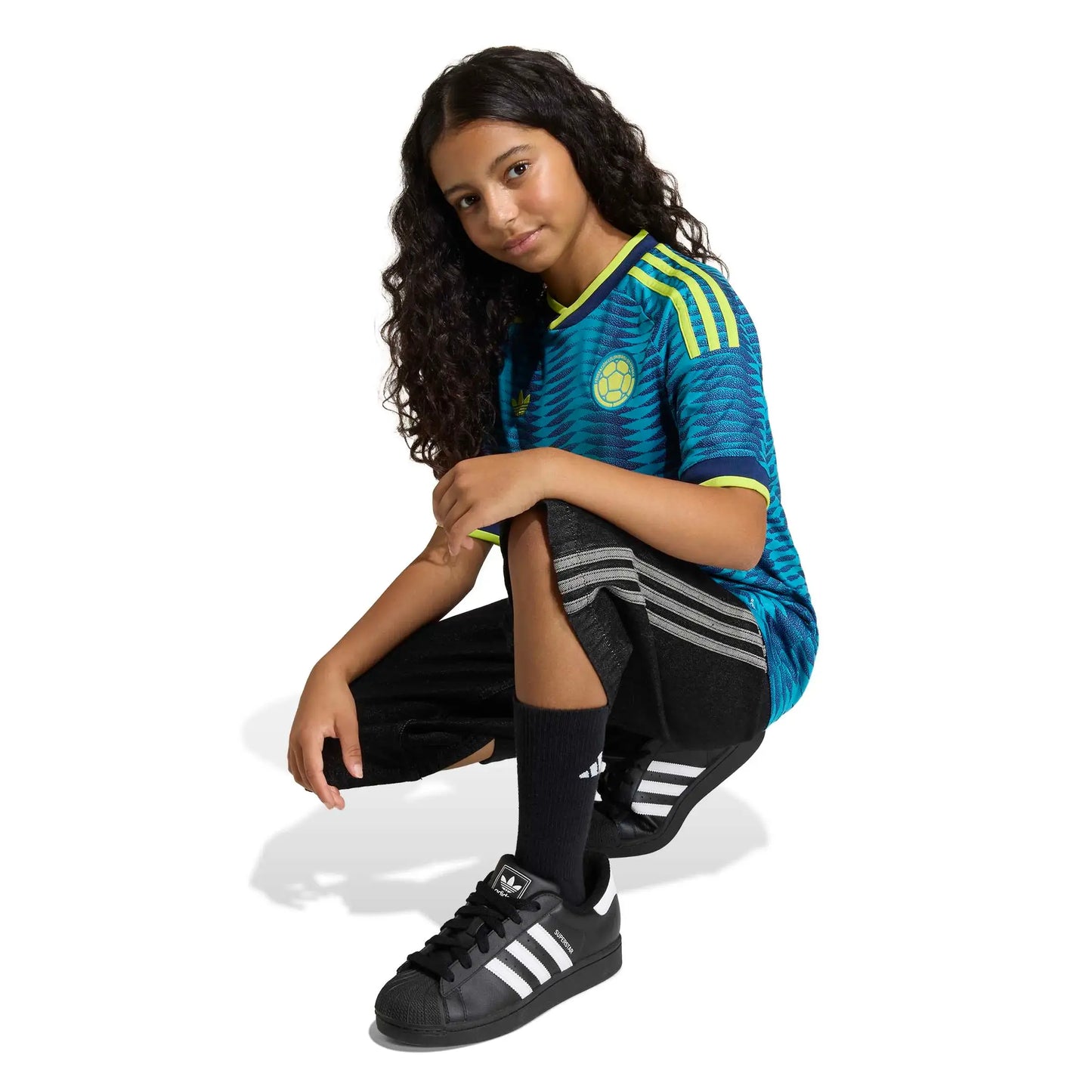 adidas 2026 Colombia Youth Stadium Away Soccer Jersey
