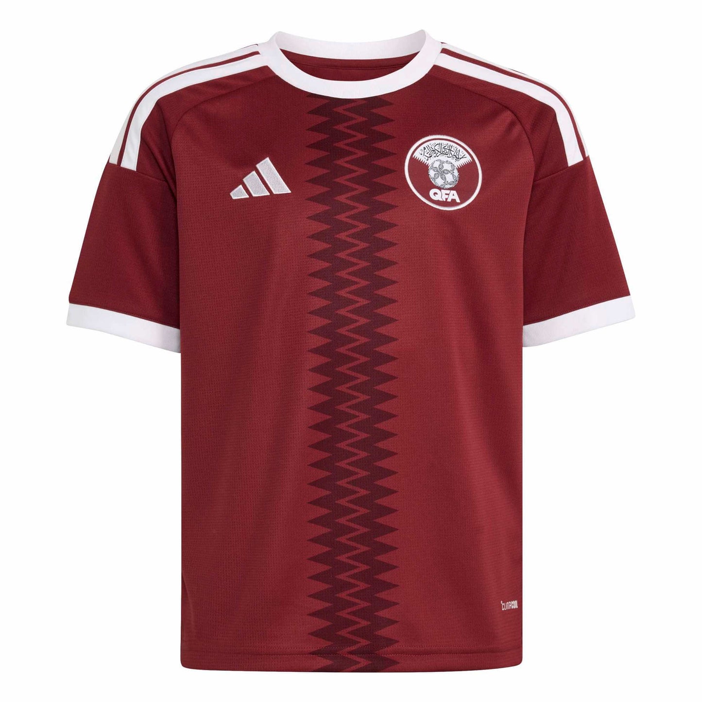 adidas 2026 Qatar Youth Stadium Home Soccer Jersey
