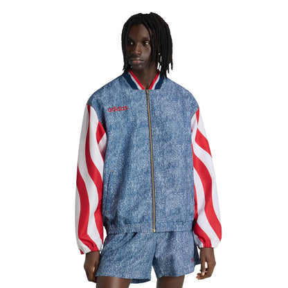 adidas USA Men's Denim Graphic Track Top