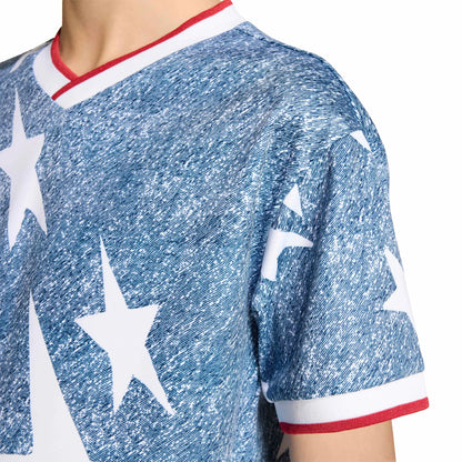adidas USA Youth Denim Graphic Jersey