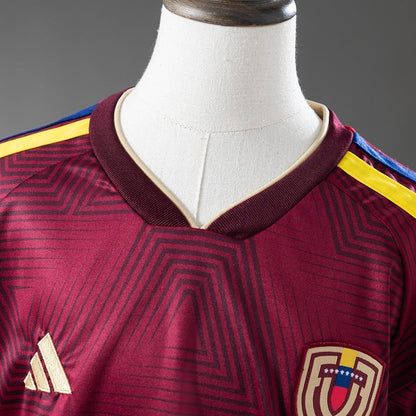 Kids Venezuela Home Jersey 2026 World Cup Football Kit Soccer Jersey