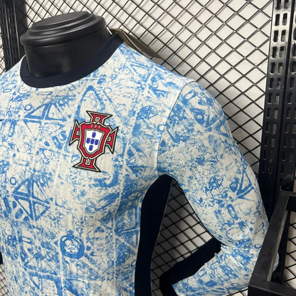 Player Portugal Away Kit 24/25 Euro Cup 2024 Football Jersey Long Sleeves