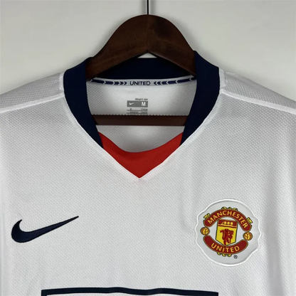 Manchester United Jersey Away Kit 2007/08 Retro Long Sleeves Football Team Soccer Shirt